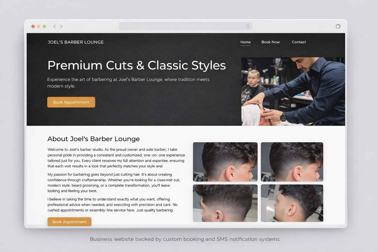 Joel's Barber Lounge project screenshot